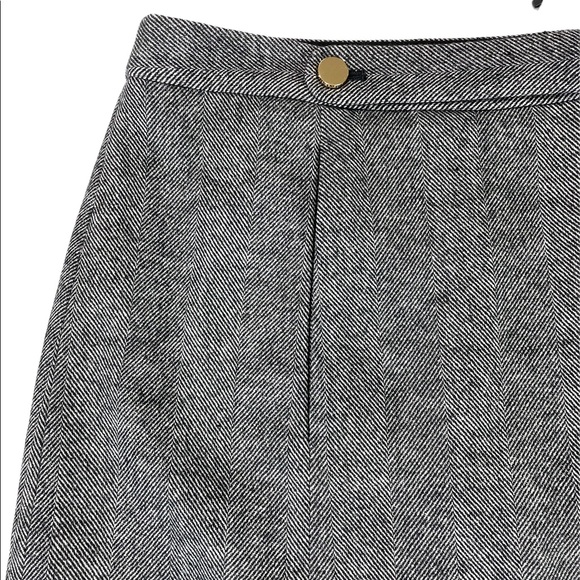 Banana Republic Wool Mini Skirt Italian Flannel Size 12 NEW - Picture 2 of 7
